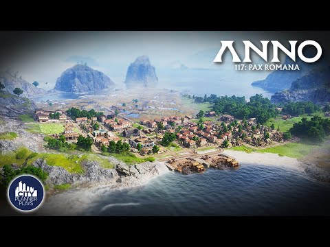 Founding my first HUGE city in Anno 117 Pax Romana!