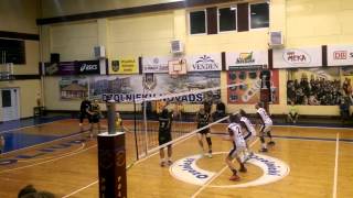 preview picture of video 'Volejbols SCHENKER līga VK Poliurs/Ozolnieki vs TTU 2015.01.04'