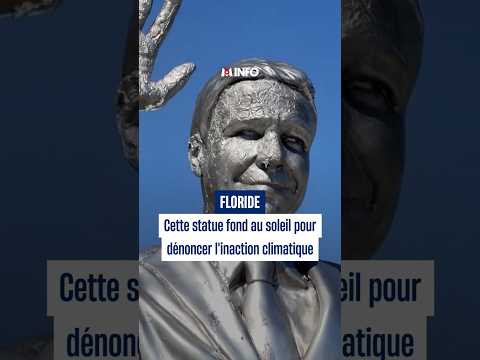Cette statue fond au soleil en Floride
