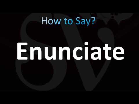 How to Pronounce Enunciate (CORRECTLY!)