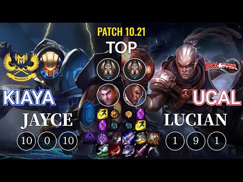 GAM Kiaya Jayce vs KT Ucal Lucian Top - KR Patch 10.21