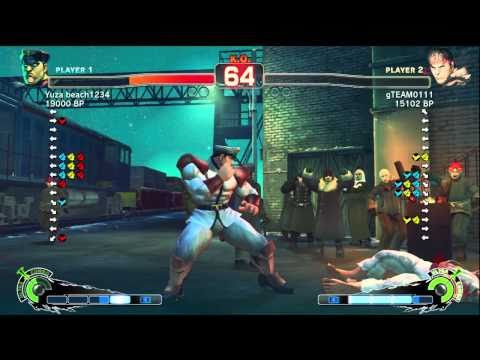 Kim1234 [Bison] vs gTEAM0111 [Ryu] SSF4 Japanese Online Ranked Matches - TRUE-HD