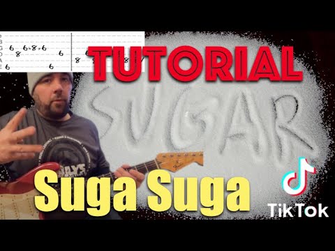 Robin Schulz - Sugar / Baby Bash - Suga Suga Acoustic/Electric Guitar lesson + Tutorial + Jam Track