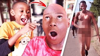 I Said Yes To EVERYTHING My Little Brother Said For 24 Hours Challenge! (Went Bald)
