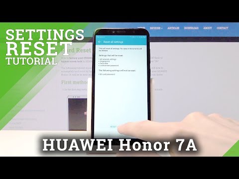 How to Reset Settings in HUAWEI Honor 7A – Restore Default Configuration