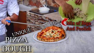 We Experimented PIZZA DOUGH 100% MIX of Poolish and Biga Together