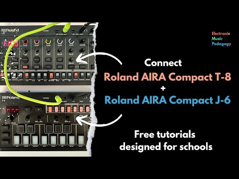 How to connect the Roland AIRA Compact T8 and J6 together
