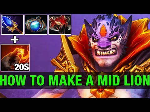 LION MID WITH MADNESS AND 20S CD ULTI - Waga 7.5K RANKED - Dota 2