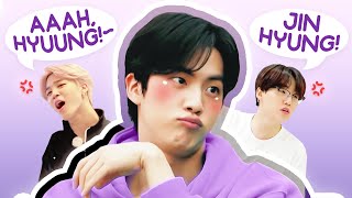 bts can't stop whining to their jin hyung