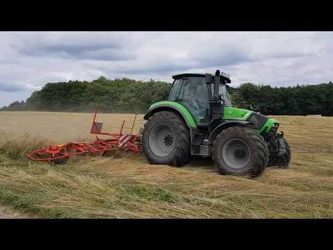Heuernte 2018 Wenden mit Deutz Agrotron 6160.4 P und Kuhn GF 7601 MH
