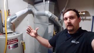 Back Drafting Water Heater Exhaust Test