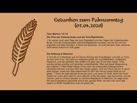 Gedanken zum Palmsonntag (05.04.2020)