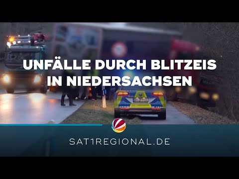 Blitzeis sorgt für Unfälle im Nordwesten Niedersachsens