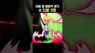 원피스 어릴 때 패왕색 쓴 인물 3명