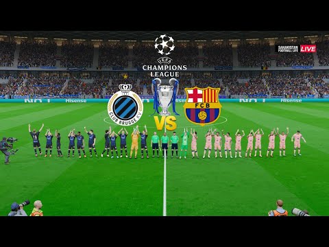 Club Brugge Vs Barcelona full Match Highlights | UEFA Champions League Qualifiers | Simulation PES 