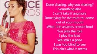 What is Love - Lea Michele lyrics!