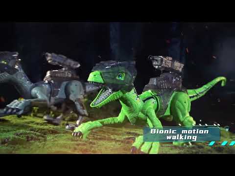 Blue Velociraptor Warrior Dinosaur RC Toys Armor Battle Dragon K35