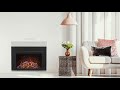 Amantii 26 Inch Traditional Extra Slim Built-In Smart Electric Fireplace