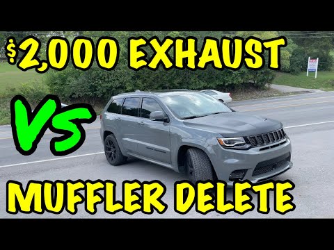 Jeep Grand Cherokee SRT 6.4L HEMI V8: $2,000 BORLA EXHAUST Vs MUFFLER DELETE!