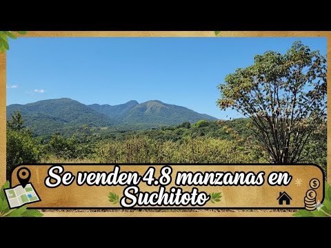 Se venden 4.8 manzanas en Suchitoto, Cuscatlan.