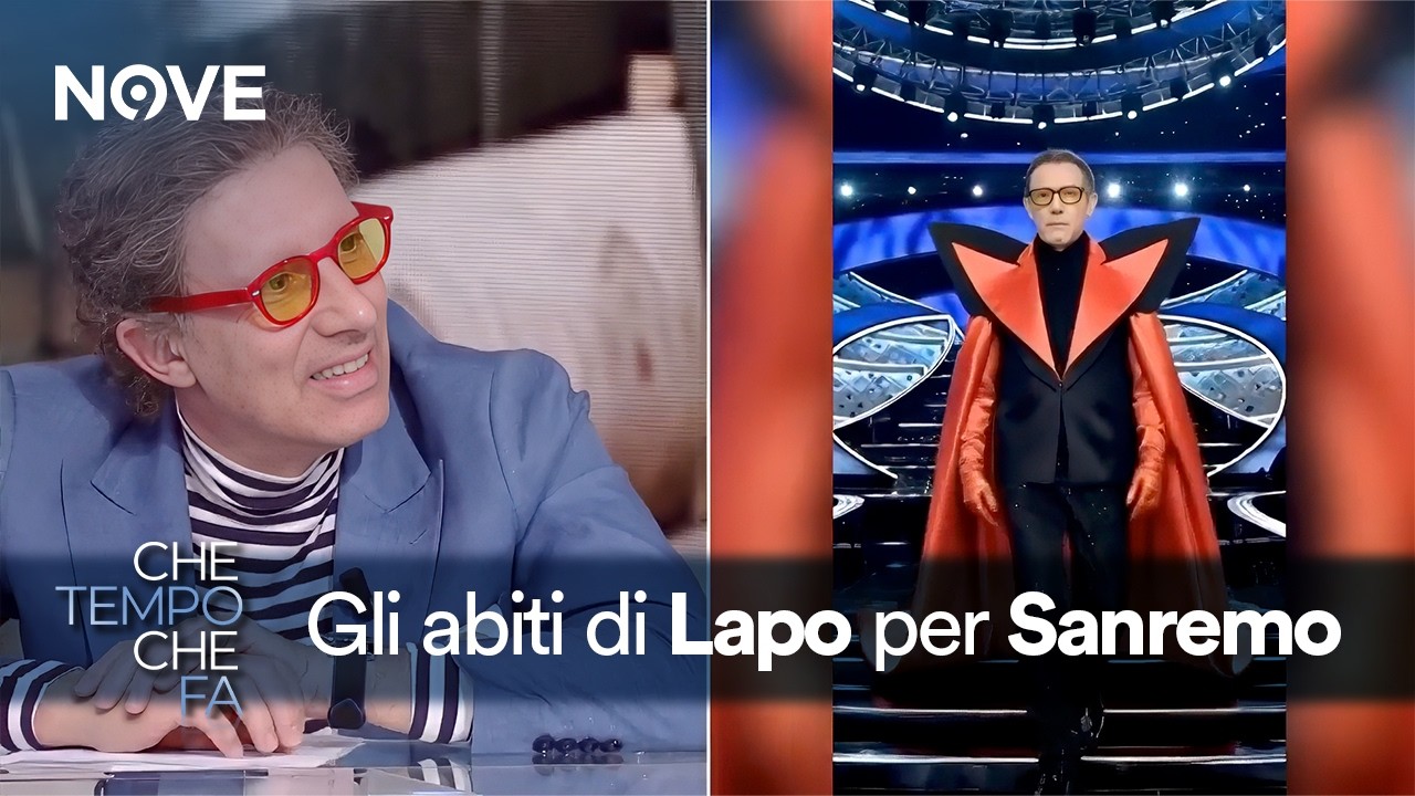 Lapo "A Sanremo mi vestirò da Pulcinella ricordando Paolantoni" | Che tempo che fa