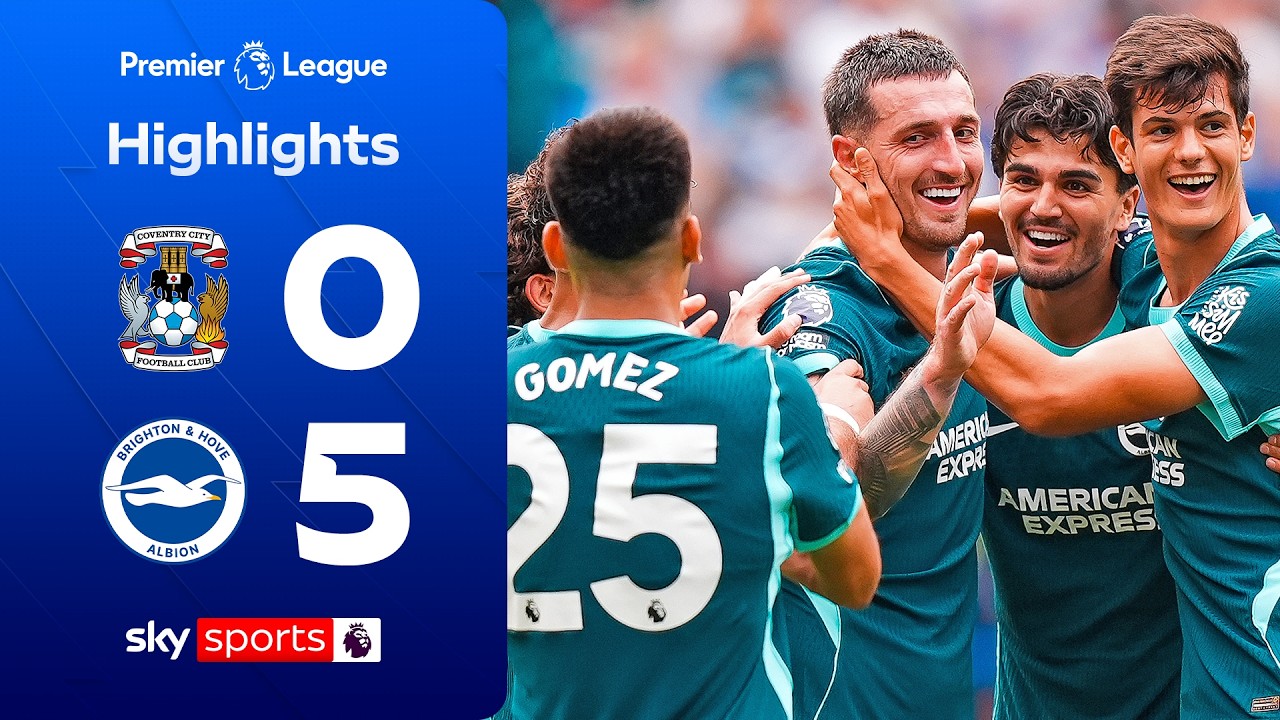 Seagulls soar as Dunk hits WORLDIE from range! 🤯 | Coventry 0-5 Brighton | Premier League Highlights