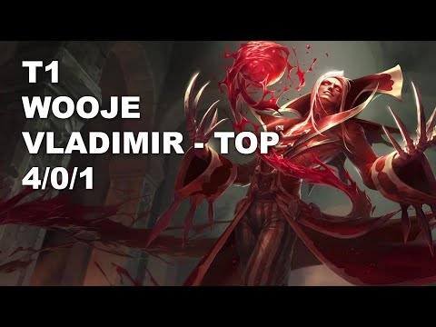 T1 Wooje Top Vladimir vs Gangplank - KR Challenger Patch 10.8