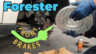 2009-2013 Subaru Forester Front Brakes (How To) Pads and Rotors Replacement