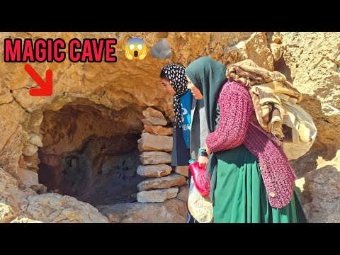 Magical Stone Shelter in Snow — Homeless Family’s Fight for Survival ❄️