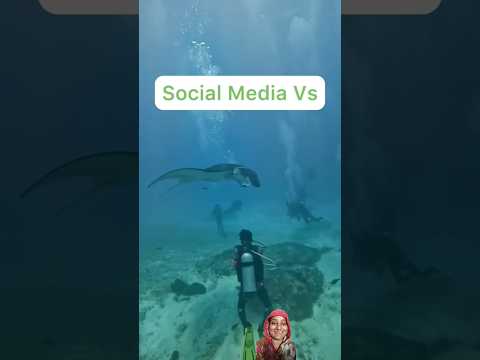 Social Media Vs Reality 😱#shorts #ytshorts #travel #vacation #beach #travel #viral #adventure #funny