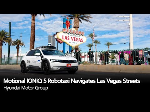 Motional IONIQ 5 Robotaxi Navigates Las Vegas Streets | Hyundai Motor Group