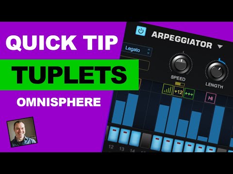 Omnisphere Arpeggiator Tuplets (Triplets) Tip