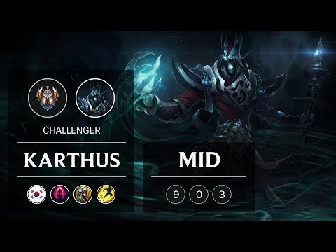 Karthus Mid vs Aatrox - KR Challenger Patch 9.1