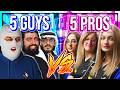 5 FRIENDS Vs 5 FEMALE PROS WHO WINS