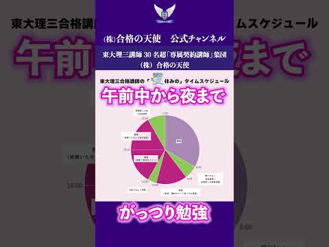 【4人目】東大理三合格者の夏休みの1日の計画 ｜東大理三合格講師30名超「専属契約講師」集団（株）合格の天使 #受験#勉強計画#東大理三#医学部#受験対策