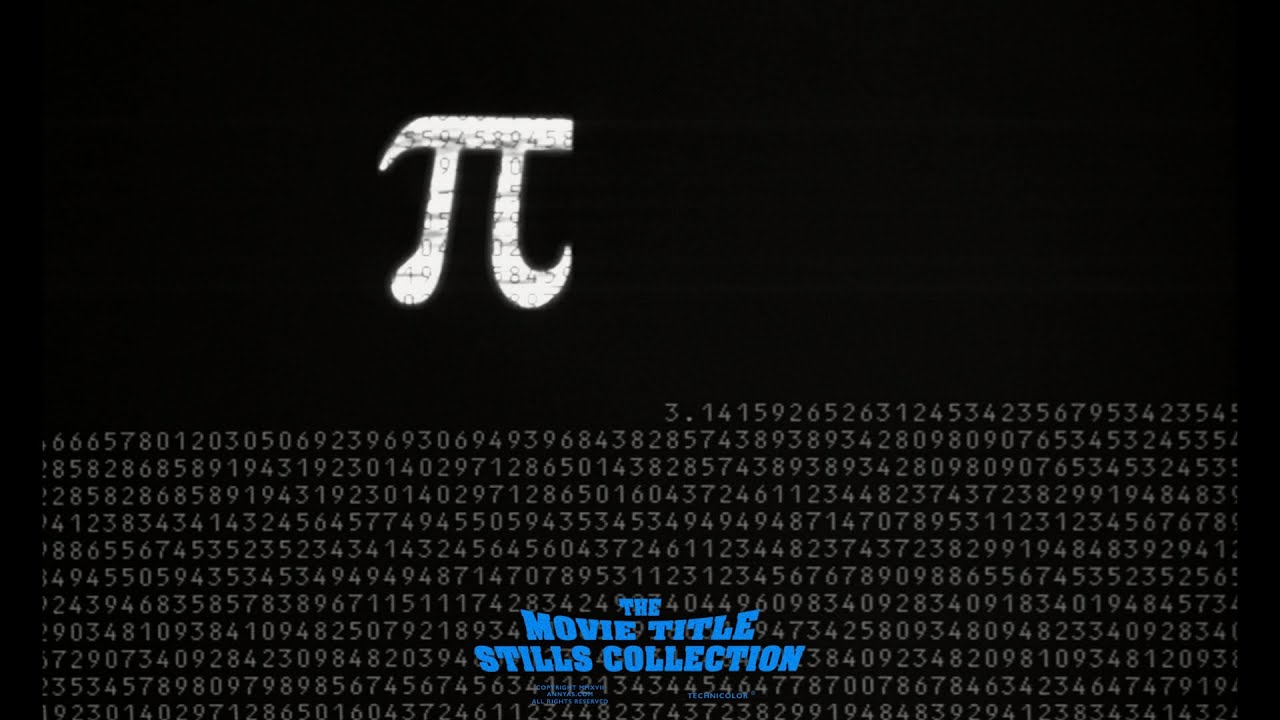 Pi (1998) title sequence