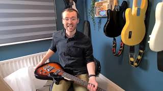 Video thumbnail for Gretsch G2220 Electromatic Junior Jet II | Bedroom Bass Unboxing by Jonny Dibble