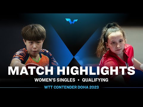 Joo Cheonhui vs Katarzyna Wegrzyn | WS Qual | WTT Contender Doha 2023