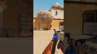 NEW B SITE WATERFALL SMOKE ON DUST 2 #shorts #cs2 