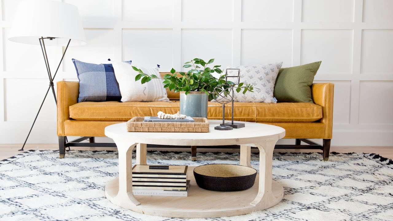 How to Style a Round Coffee Table