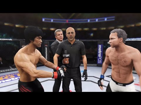 Bruce Lee vs. Larry King (EA Sports UFC 2) - CPU vs. CPU