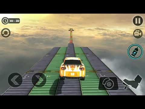 Impossible Stunt Car Tracks 3D:Green & yellow Car Driving Stunt Level 4.5.7 Android Game Paly 2020
