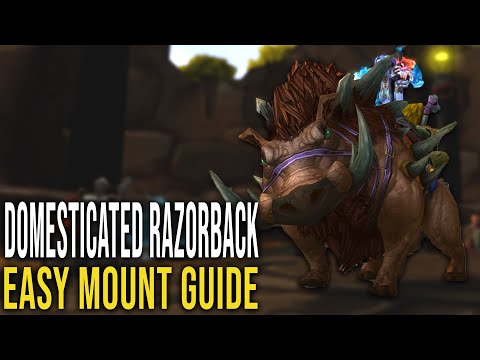 Steamwheedle Preservation Society Reputation Guide - Domesticated Razorback Mount