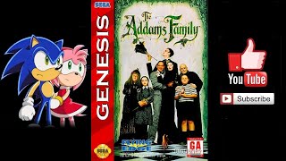 The Addams Family 1992 - (Sega Genesis / Sega Mega Drive) - Longplay / Walkthrough (2160p 4K)