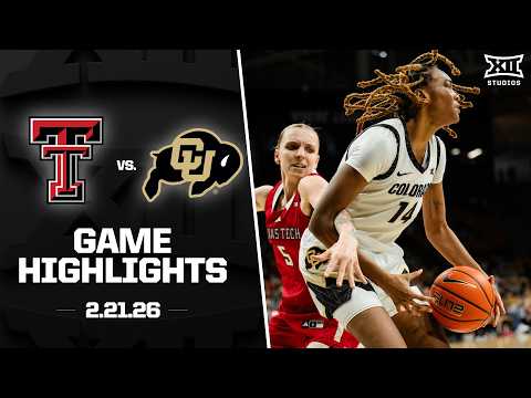 #20 Texas Tech vs. Colorado Game Highlights | 2025-26 Big 12 Women's Basketball