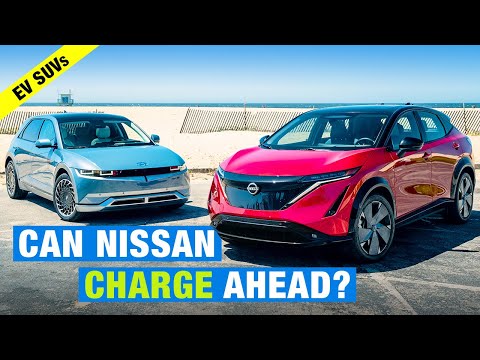 Thumbnail for 2023 Hyundai Ioniq 5 vs. 2023 Nissan Ariya | Electric SUVs Comparison Test | Price, Range & More! by Nissan