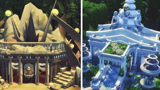 Water & Earth Fantasy builds | The Sims 4