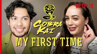 Cobra Kai | First Times with Xolo Maridueña and Mary Mouser video