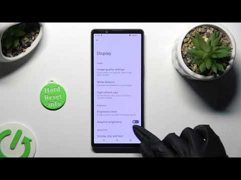 How to turn On / Off Auto Brightness in Sony Xperia 5 V - Adaptive Brightness