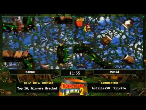 Namux vs V0oid - Donkey Kong Country 2 Any % Tournament 2016
